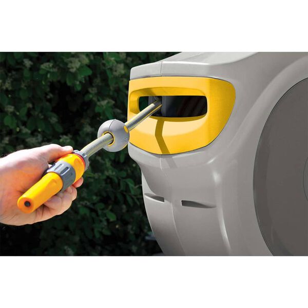Hozelock Wall Mounted Hose Reel with 40 m Hose Auto Reel