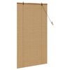 vidaXL Roller Blind with Curtains Manual Brown 90 x 160 cm Bamboo