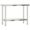 vidaXL Kitchen Work Table 110x55x85 cm Stainless Steel