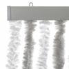 vidaXL Fly Curtain Light Grey and White 100x200 cm Chenille