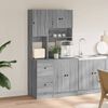 vidaXL Kitchen Cabinet Grey Sonoma 95x50x180 cm Engineered Wood