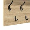 vidaXL Wall-Mounted Coat Rack with Shelf Sonoma Oak 100 x 40 x 12 cm