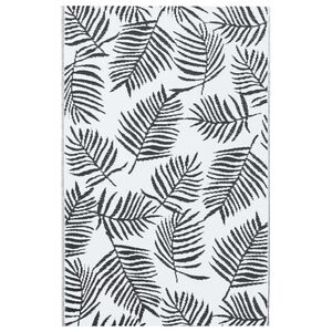 vidaXL Outdoor Carpet ARAKIL White and Black 190x290 cm PP