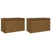 vidaXL Wall Cabinets 2 pcs Honey Brown 60x30x35 cm Solid Pinewood