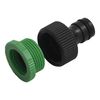 vidaXL Garden Hose with Fitting Set Green 0.75" 30 m PVC