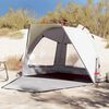 vidaXL Beach Tent 2-Person Grey Quick Release Waterproof