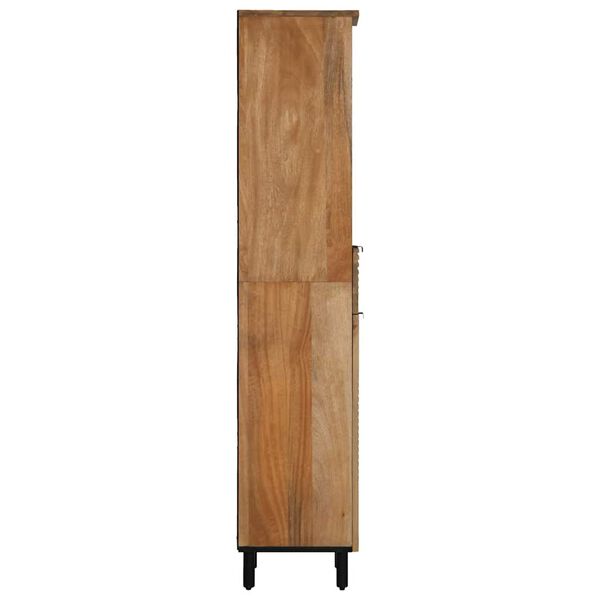 vidaXL Bathroom Cabinet Brown 38x33x160 cm Solid Wood Mango