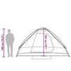 vidaXL Family Tent Dome 6-Person Blue Waterproof