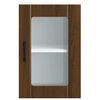 vidaXL Kitchen Wall Cabinet with Glass Door Lucca Brown Oak