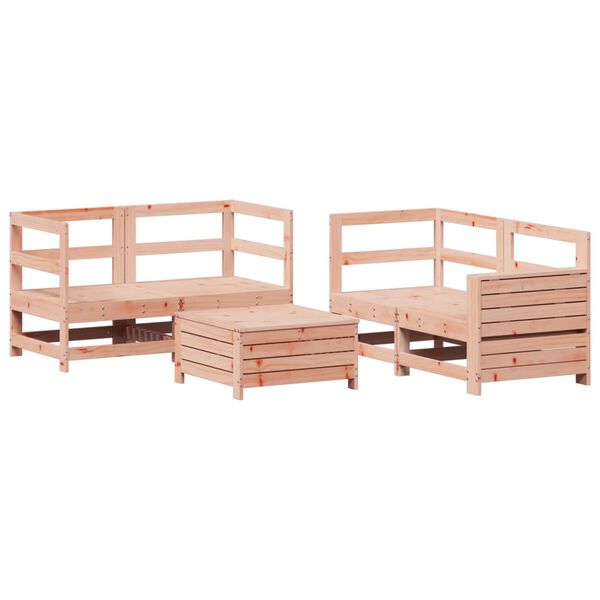 vidaXL 5 Piece Garden Sofa Set Solid Wood Douglas Fir