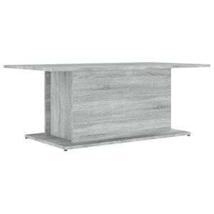vidaXL Coffee Table Grey Sonoma 102x55.5x40 cm Engineered Wood