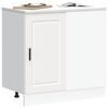 vidaXL Kitchen Base Cabinet Porto White Engineered Wood