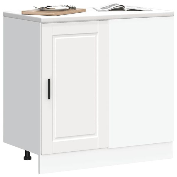 vidaXL Kitchen Base Cabinet Porto White Engineered Wood