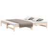 vidaXL Pull-out Day Bed without Mattress 2x(100x200) cm Solid Wood Pine