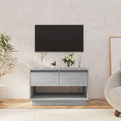 vidaXL TV Cabinet Grey Sonoma 70x41x44 cm Engineered Wood