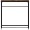 vidaXL Console Table Smoked Oak 75x19.5x75 cm Engineered Wood