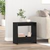 vidaXL Side Table Black Oak 50 x 26 x 50 cm Engineered Wood