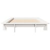 vidaXL Bed Frame without Mattress White 75x190 cm Small Single Solid Wood Pine