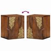 vidaXL Wall Cabinet Honey Brown 38 x 33 x 48 cm Solid Mango Wood