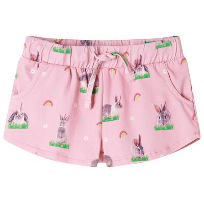 Kids' Shorts with Drawstring Light Pink 92