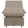vidaXL Sofa Bed Taupe 194 x 67 x 82 cm Microfiber