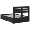 vidaXL Bed Frame with Drawer with Headboard Manual Engineered Wood