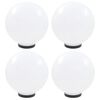 vidaXL Bowl Lamp | Set of 4 | White | PMMA (polymethyl methacrylate)