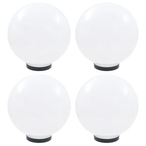 vidaXL Bowl Lamp | Set of 4 | White | PMMA (polymethyl methacrylate)