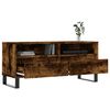 vidaXL TV Cabinet Smoked Oak 100x34.5x44.5 cm Engineered Wood