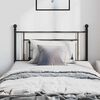vidaXL Metal Replace Headboard Black 100 cm