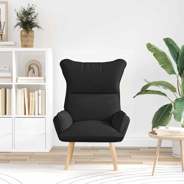 vidaXL Armchair Black 69 x 74 x 93 cm Fabric