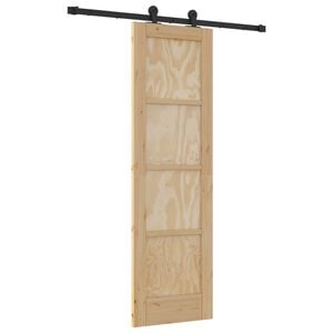 vidaXL Sliding Door ORKDAL 61 x 198.5 cm Solid Pine Wood Natural