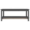 vidaXL Coffee Table Grey 110x55x45 cm Solid Wood Pine
