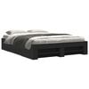 vidaXL Bed Frame without Mattress Black 150x200 cm King Size Engineered Wood
