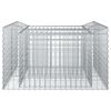 vidaXL Gabion Raised Bed Silver 100 x 100 x 60 cm Galvanised Steel