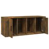 vidaXL TV Cabinet Smoked Oak 100x35x40 cm Engineered Wood