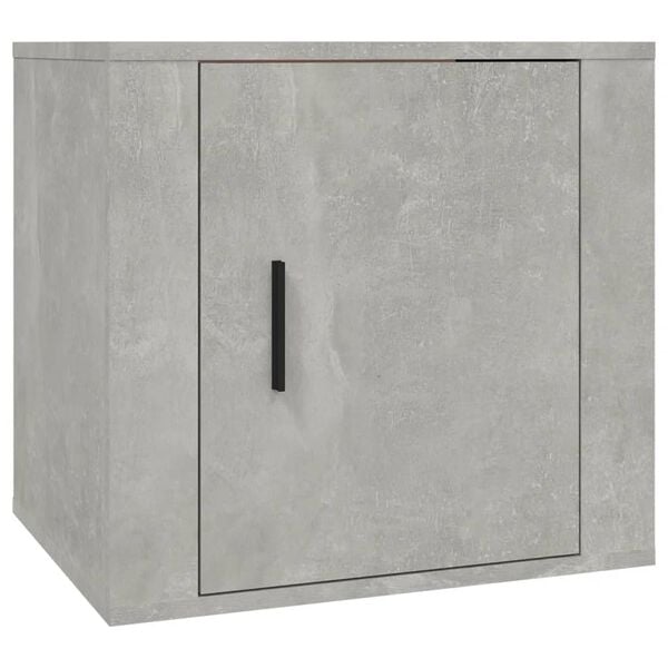vidaXL Bedside Cabinet Concrete Grey 50x39x47 cm