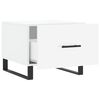 vidaXL Coffee Tables 2pcs High Gloss White 50x50x40 cm Engineered Wood