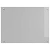 vidaXL Kitchen Backsplash Light grey 80 x 60 x 0.6 cm Tempered Glass