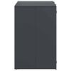 vidaXL Wheelie Bin Storage for 2 Bins Anthracite 136 x 77.5 x 115.5 cm