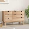 vidaXL Drawer Cabinet OTTA 111x43x73.5cm Solid Wood Pine