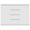 vidaXL Sideboard with Drawers White 100.5x35x76 cm Engineered Wood