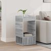 vidaXL End Table Grey Sonoma 30 x 30 x 56 cm Engineered Wood