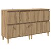 vidaXL Sideboards 2 pcs Artisan Oak 60 x 35 x 70 cm Engineered Wood