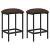 vidaXL Bar Stool 2 pcs Taupe 40 x 32 x 74 cm Engineered Wood