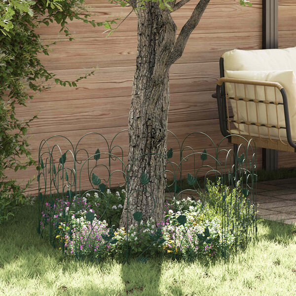 vidaXL Garden Fence Trellis Green 307 x 54.5 x 0.3 cm