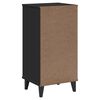 vidaXL Bedside Cabinet VIKEN Black Engineered Wood