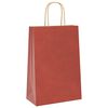 vidaXL Paper Bags 50 pcs with Handles Red 21x11x31 cm