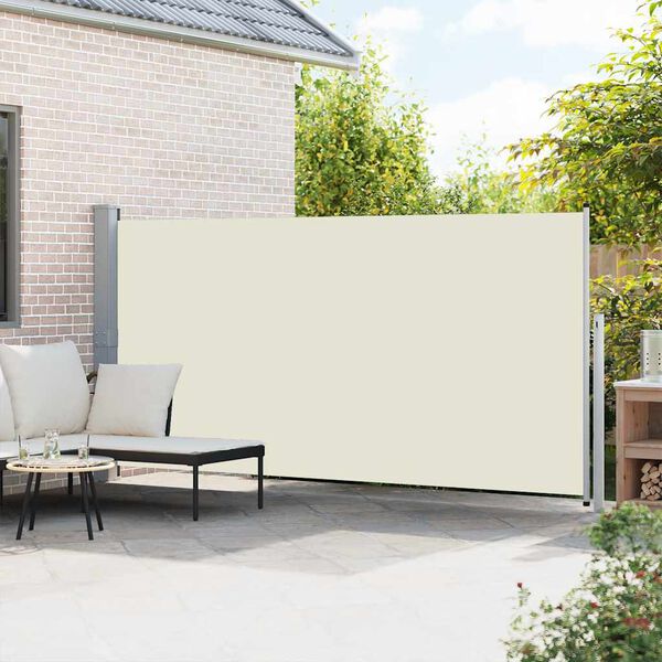 vidaXL Retractable Side Awning 160 x 500 cm Cream