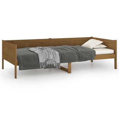 vidaXL Day Bed Honey Brown Solid Wood Pine 90x190 cm